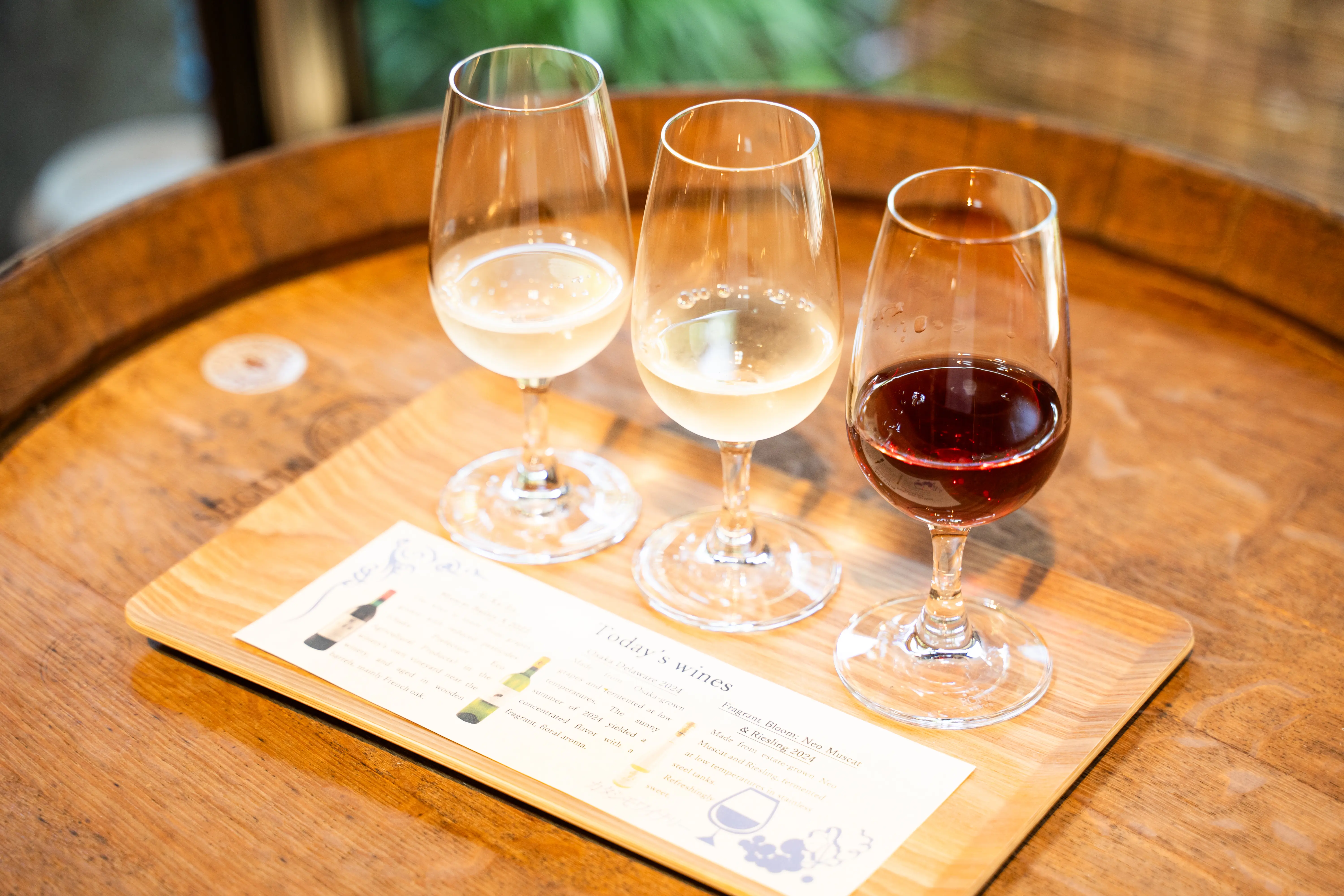 品嚐 3 種不同的葡萄酒