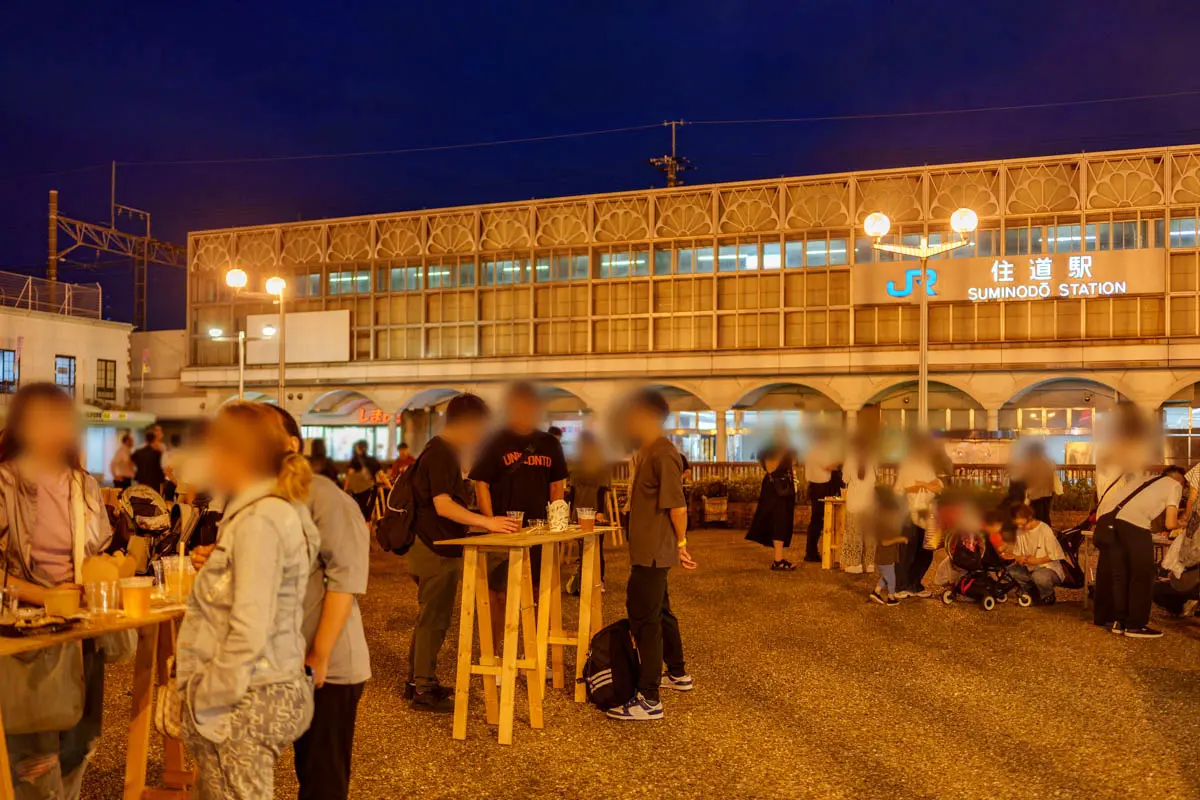 Night market exterior