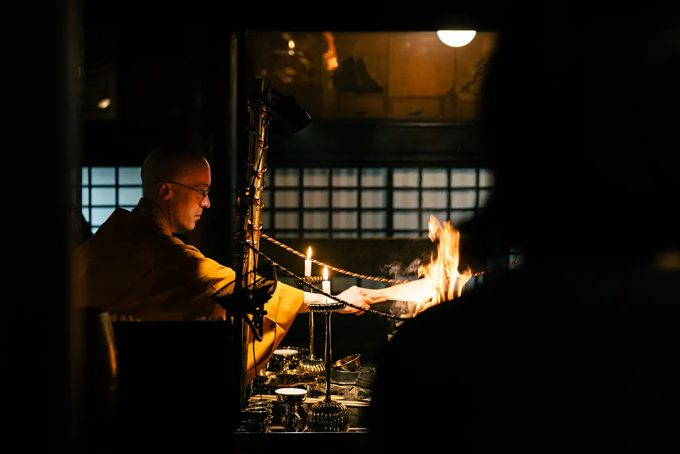 護摩祈祷の様子