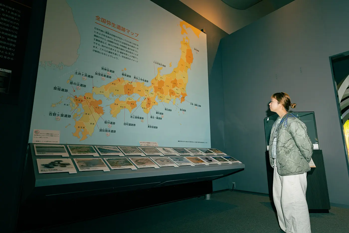 Exhibition Room 1 of the Osaka Prefectural Museum of Yayoi Culture