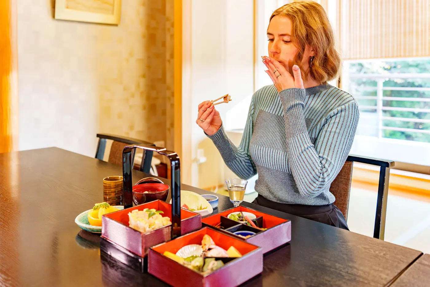 I had a makunouchi bento.