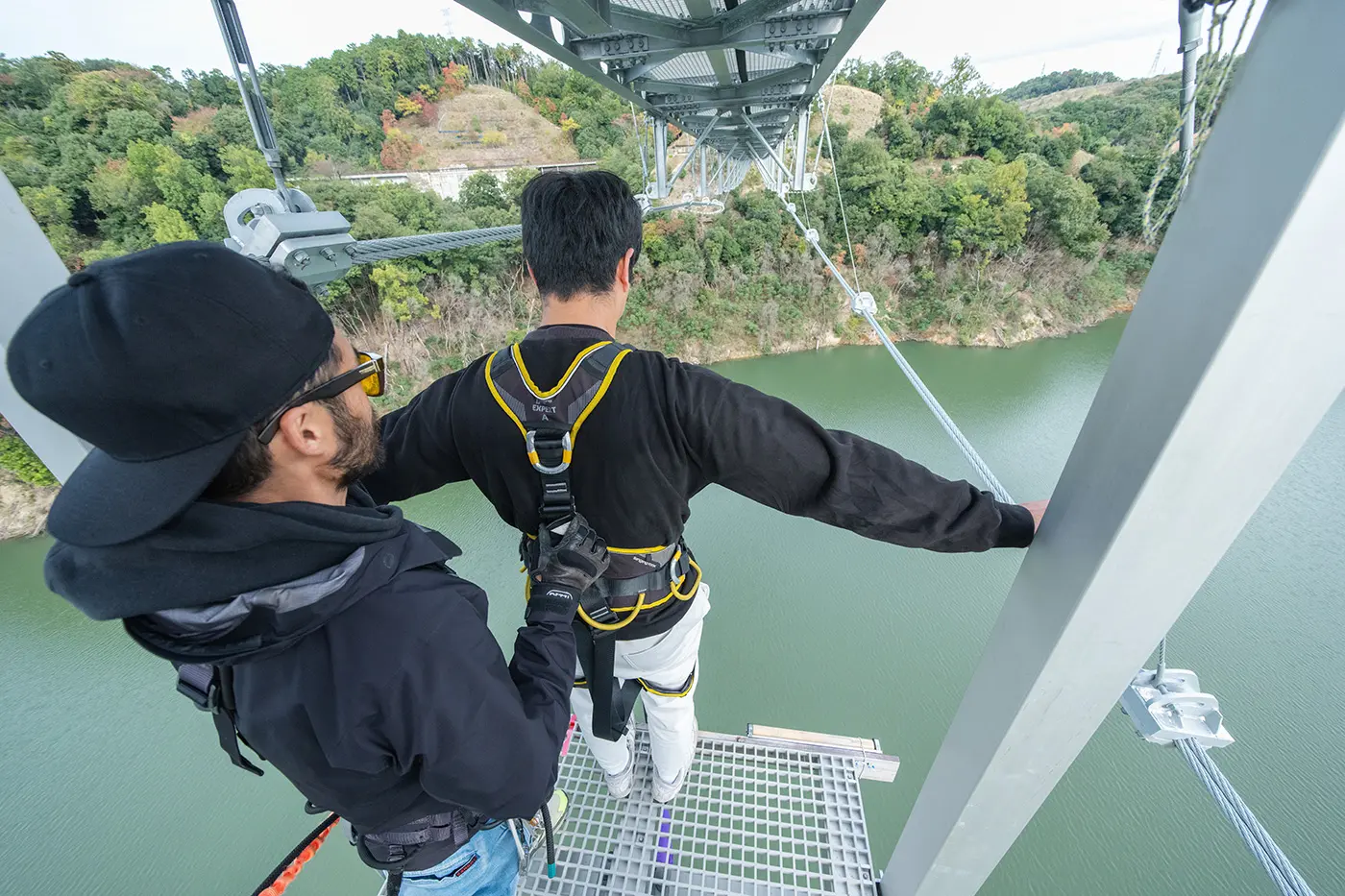 バンジージャンプの様子
