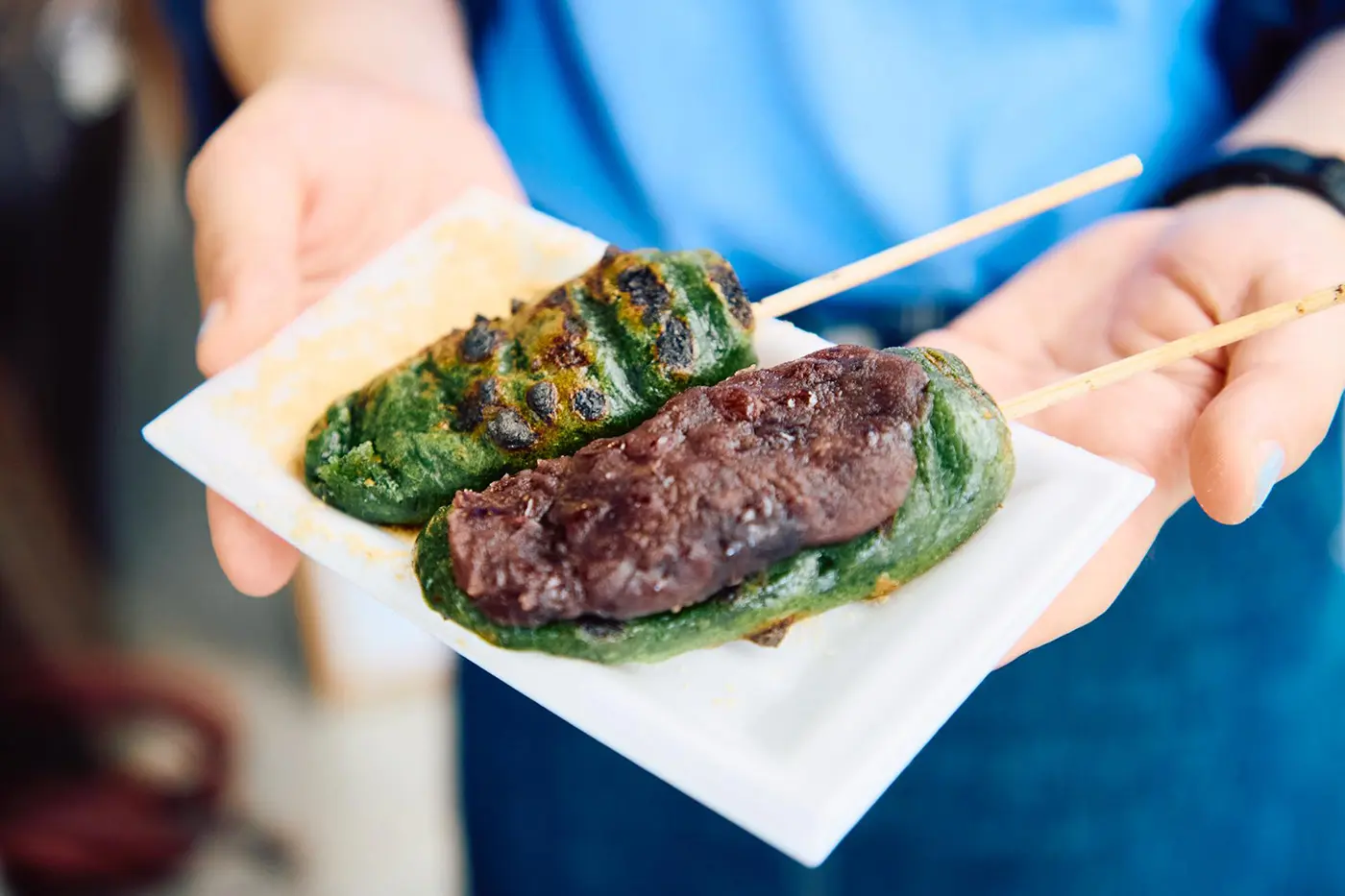 よもぎ焼串団子の画像