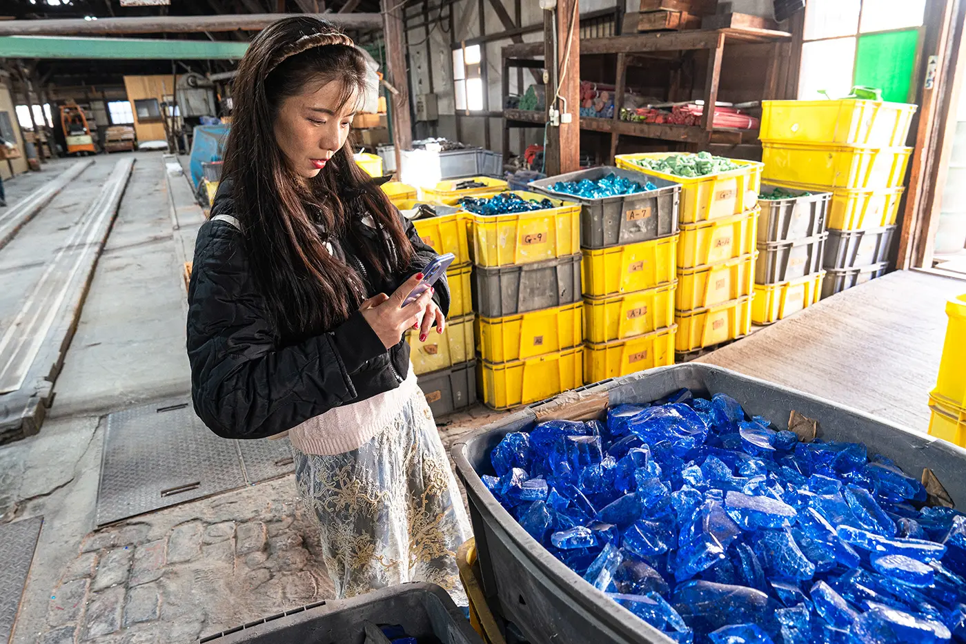 ガラスの原材料