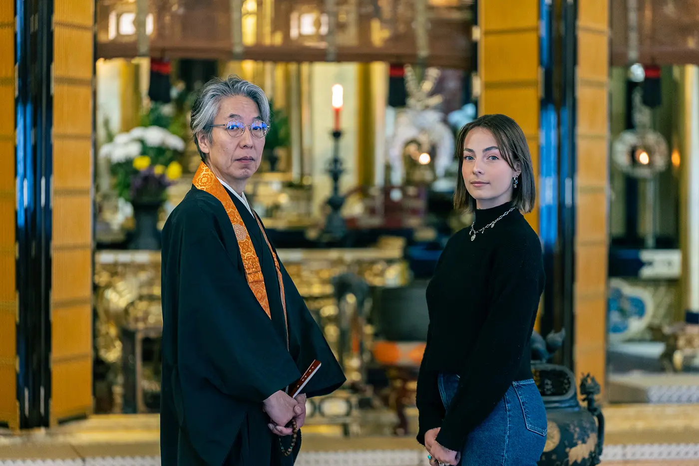 The head priest and Lucile