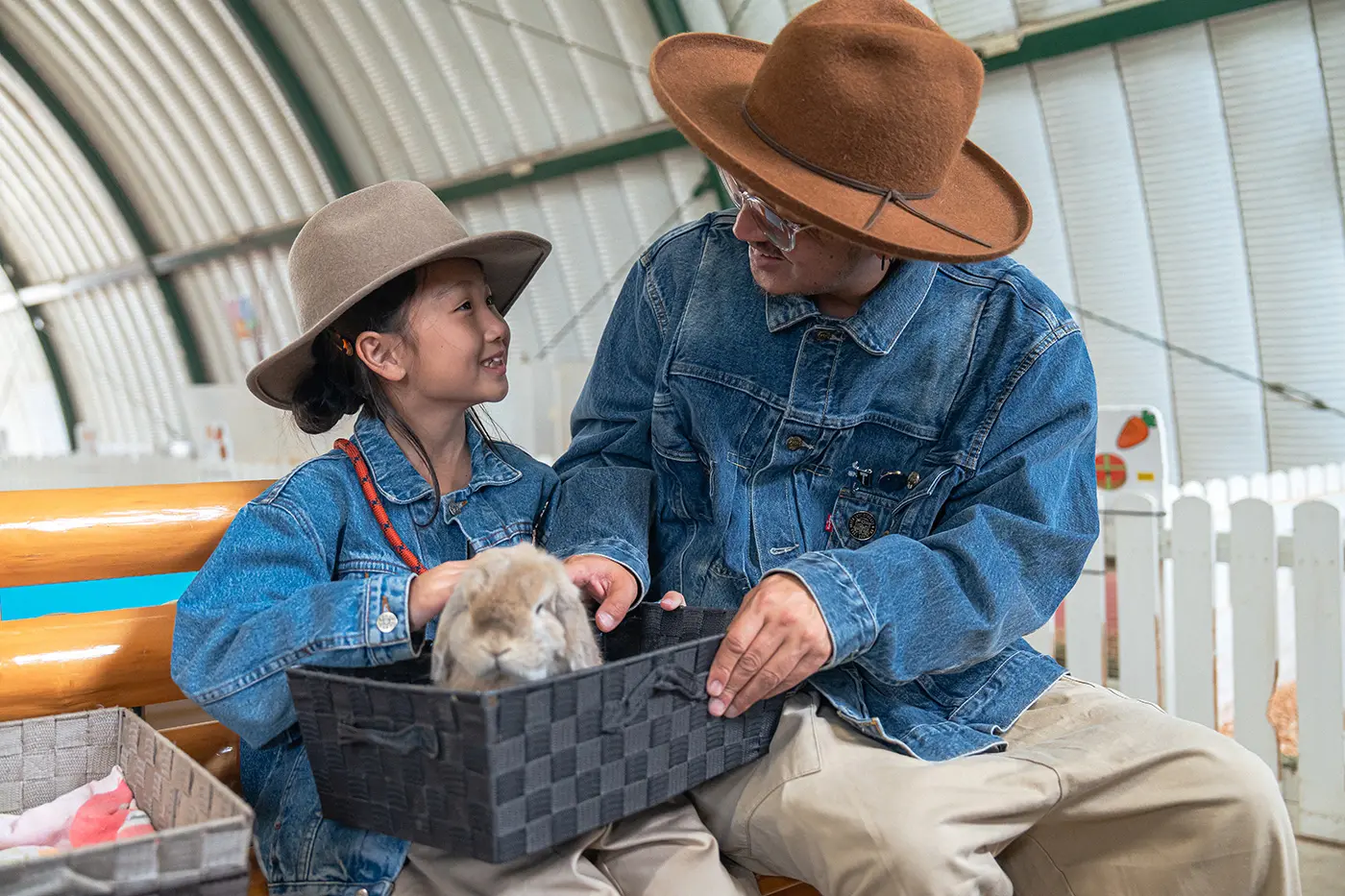 ICHINA with a rabbit on her lap