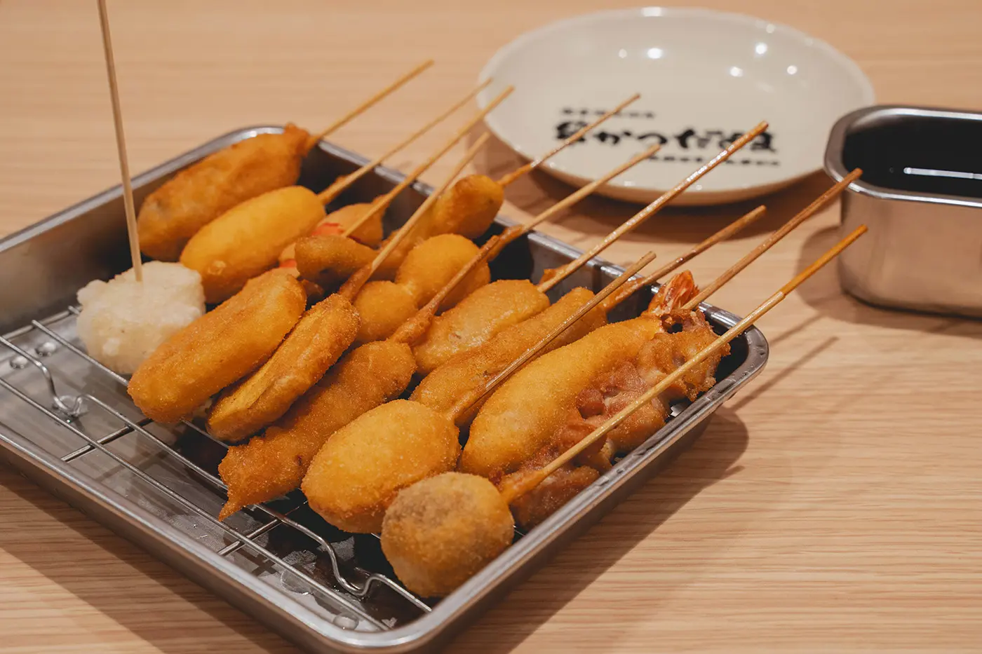 Kushikatsu from Kushikatsu Daruma Dotonbori branch