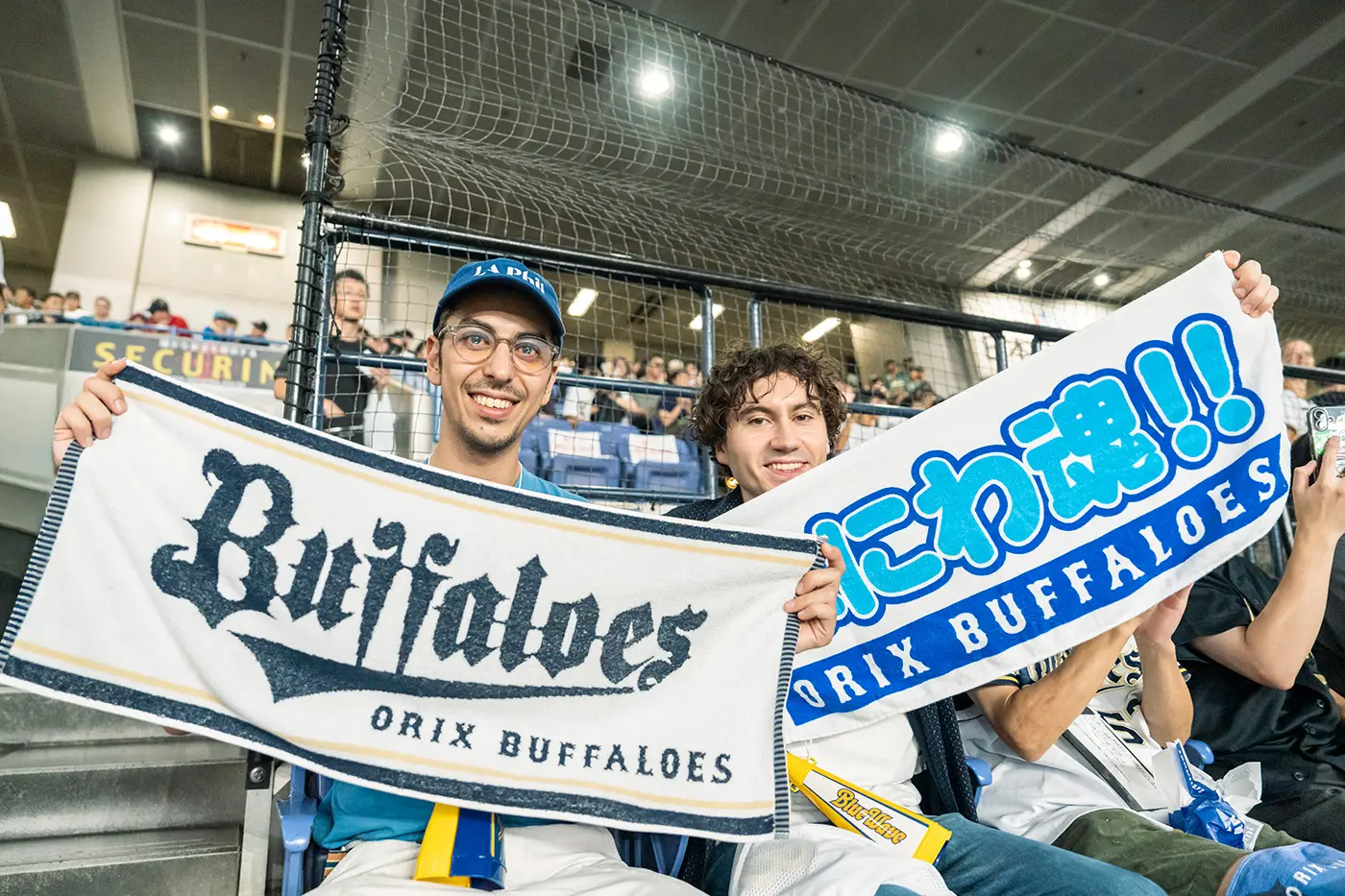 Enzo and Jason watching the match