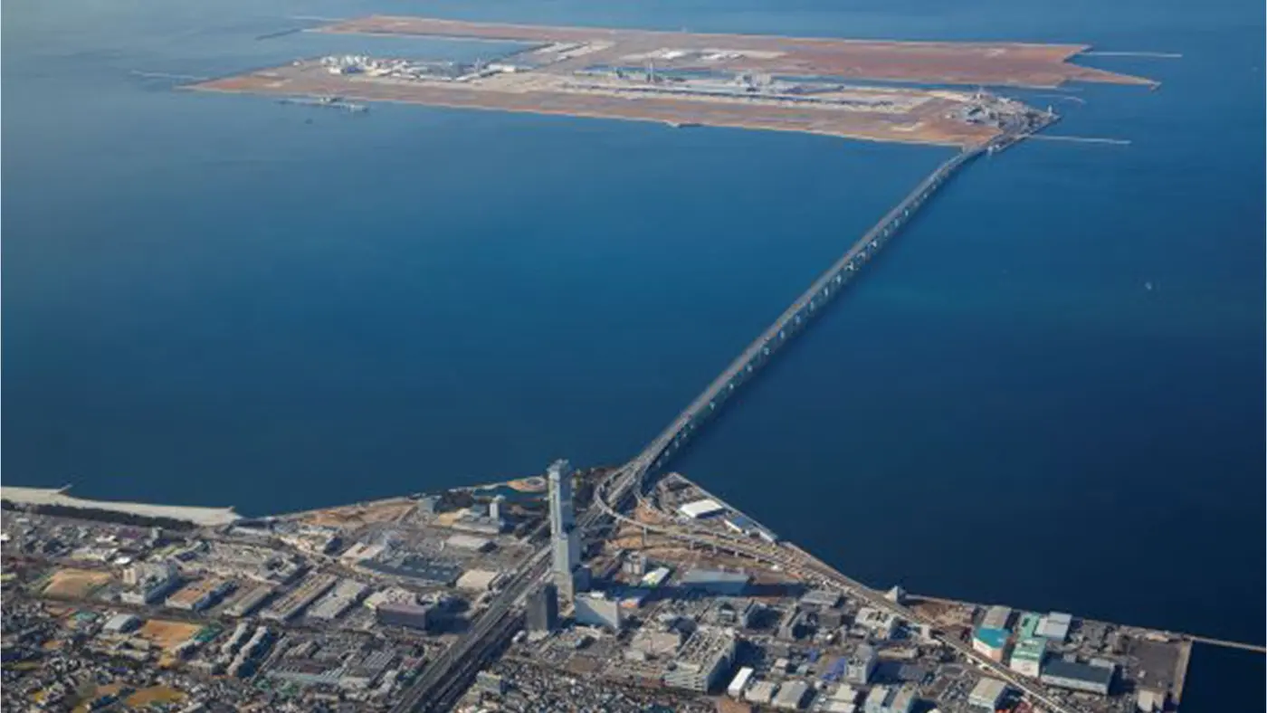 関西国際空港の対岸に位置する泉佐野市