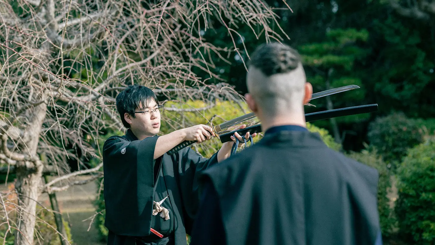 指南役は吉塚さんの息子 秀幸さん