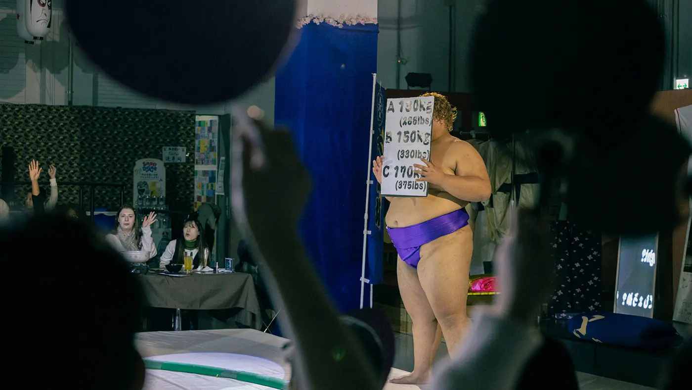 相撲レストラン 越智泉部屋の相撲ショー