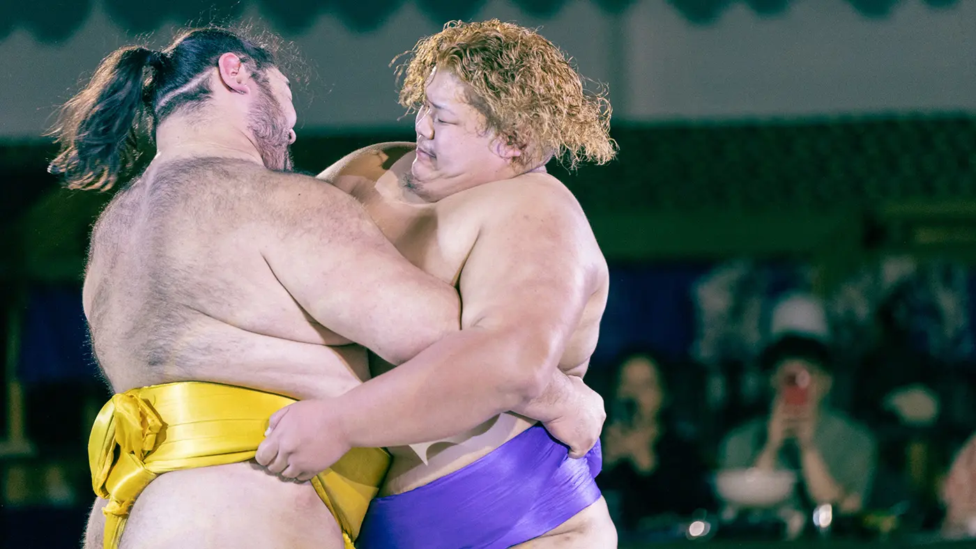 相撲レストラン 越智泉部屋の相撲ショー