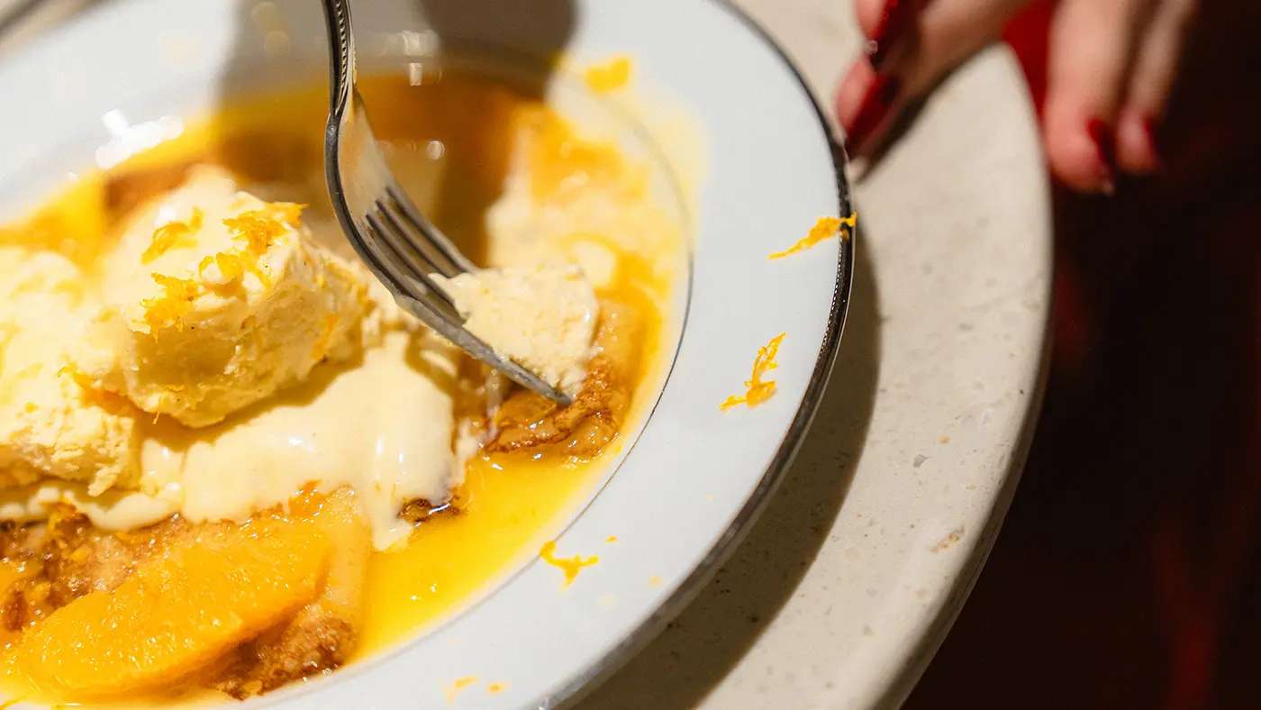 パーラー西村のクレープシュゼット