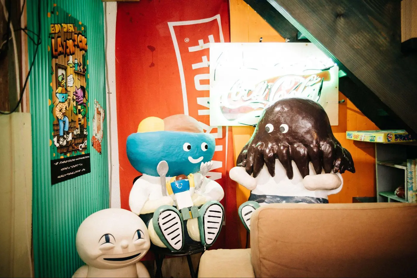 大原さん作のオハラくんとタコローくん。ちなみに2Fには展示スペースもあり