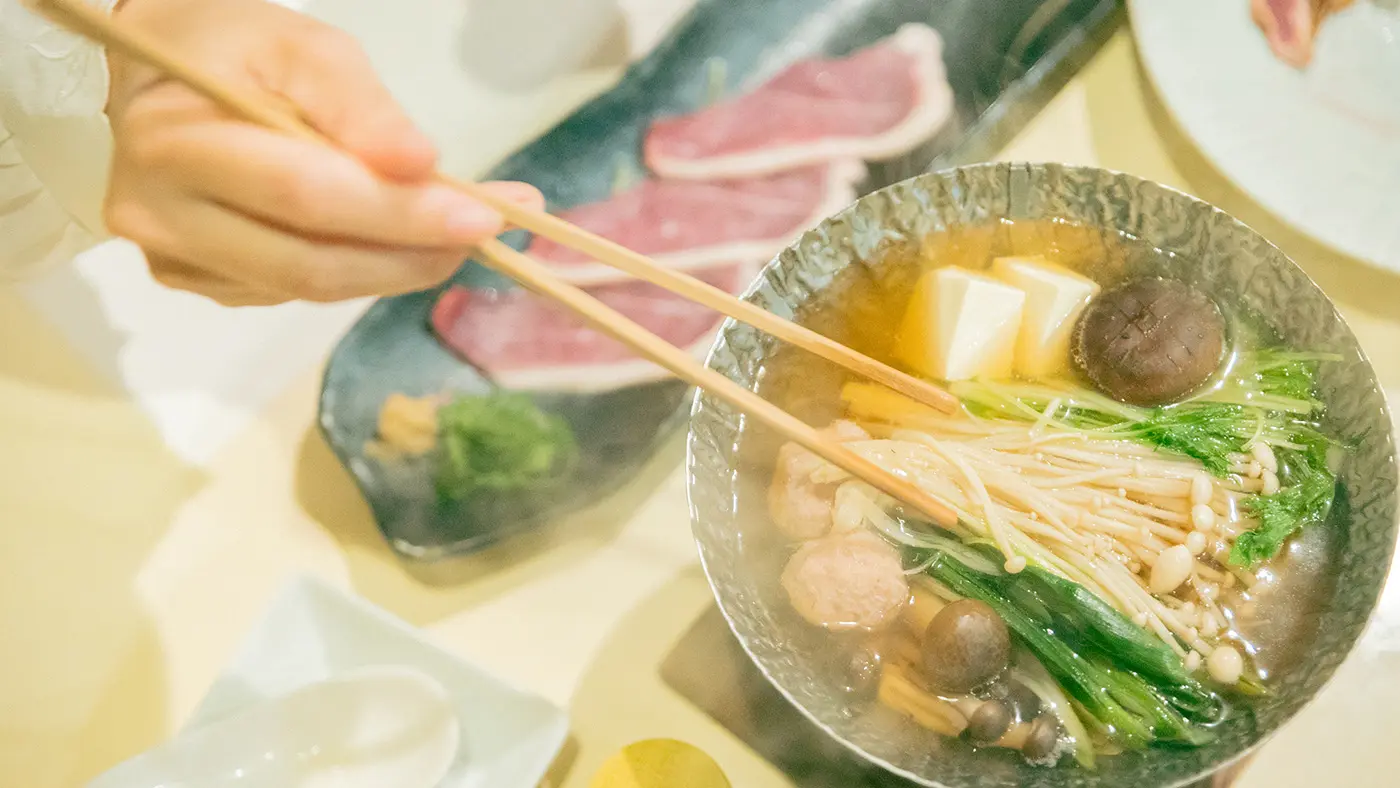 和味（なごみ）の「鴨しゃぶ小鍋」