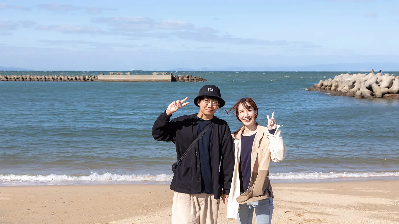 台湾出身の洪 敬哲さんと、京都出身の𠮷積 瑤子さん夫婦