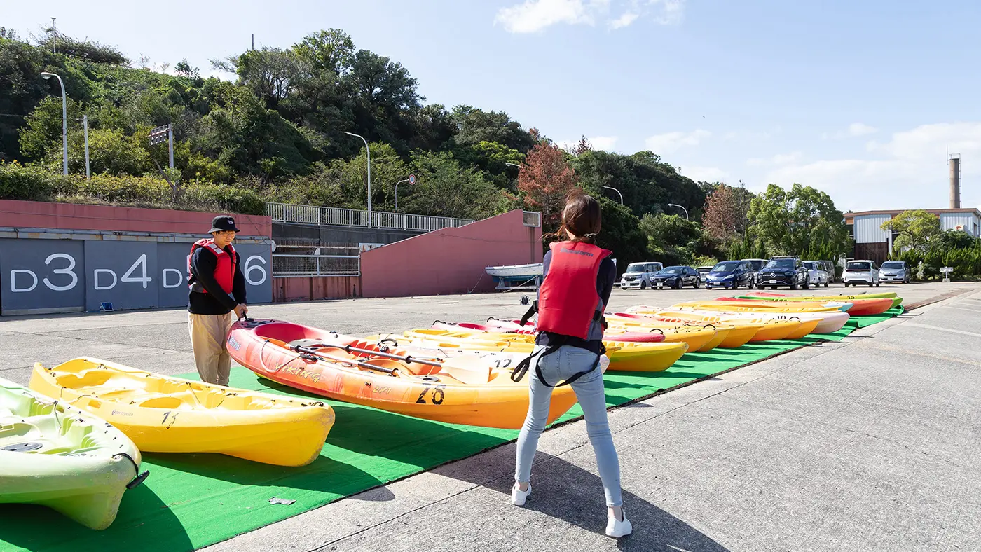 この日は強風のため、残念ながら海上での航行は中止