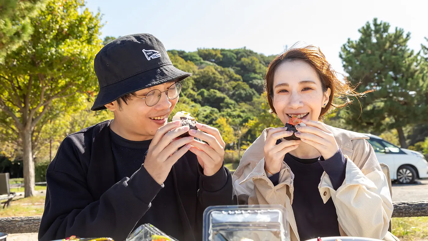 目の前に広がる海を見ながら、地元の旬の味覚をいただく、ぜいたくな時間になりました