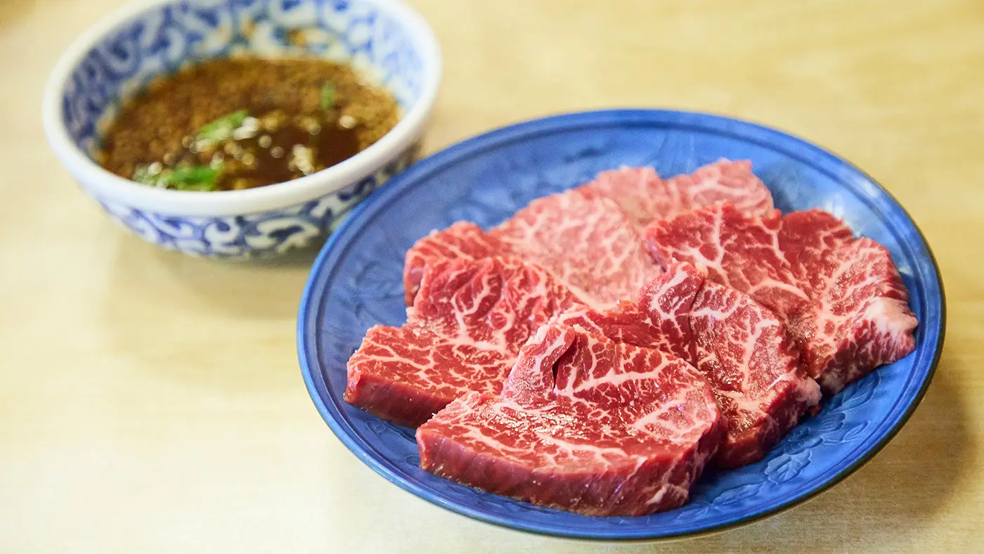 上ハラミ（税込2,178円）は一人前でもこのボリューム。 