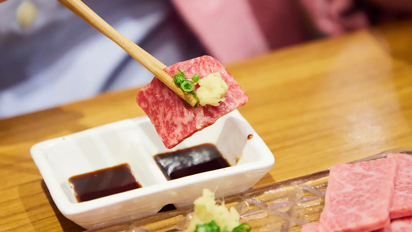 かめのこは生姜醤油で。