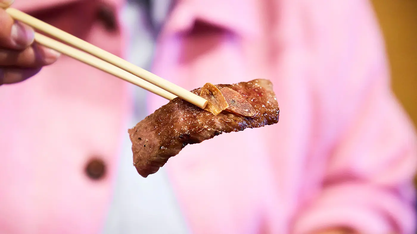 お肉に纏わせて……