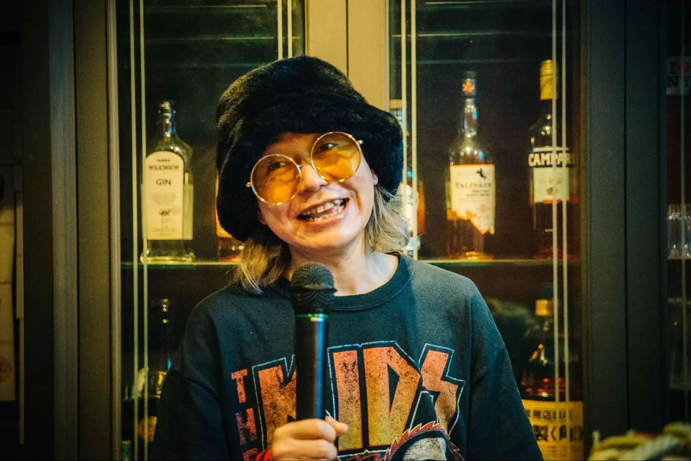 パーこさんの十八番は浜崎あゆみと倖田來未。ゴキゲンな日は熱唱が響き渡ります