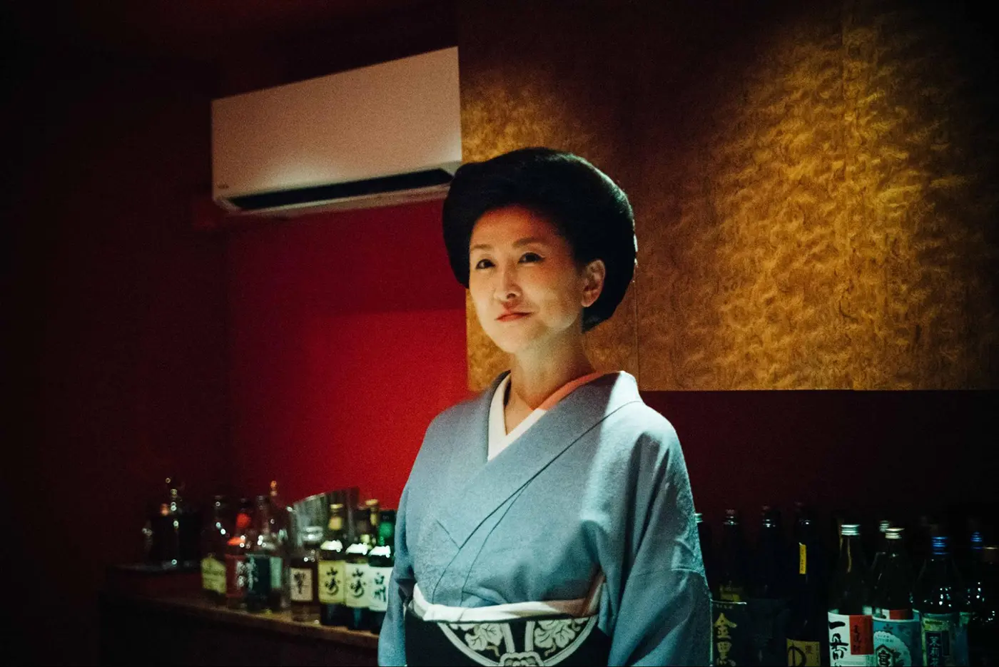 この日の愛ママは週に一度のお着物デー