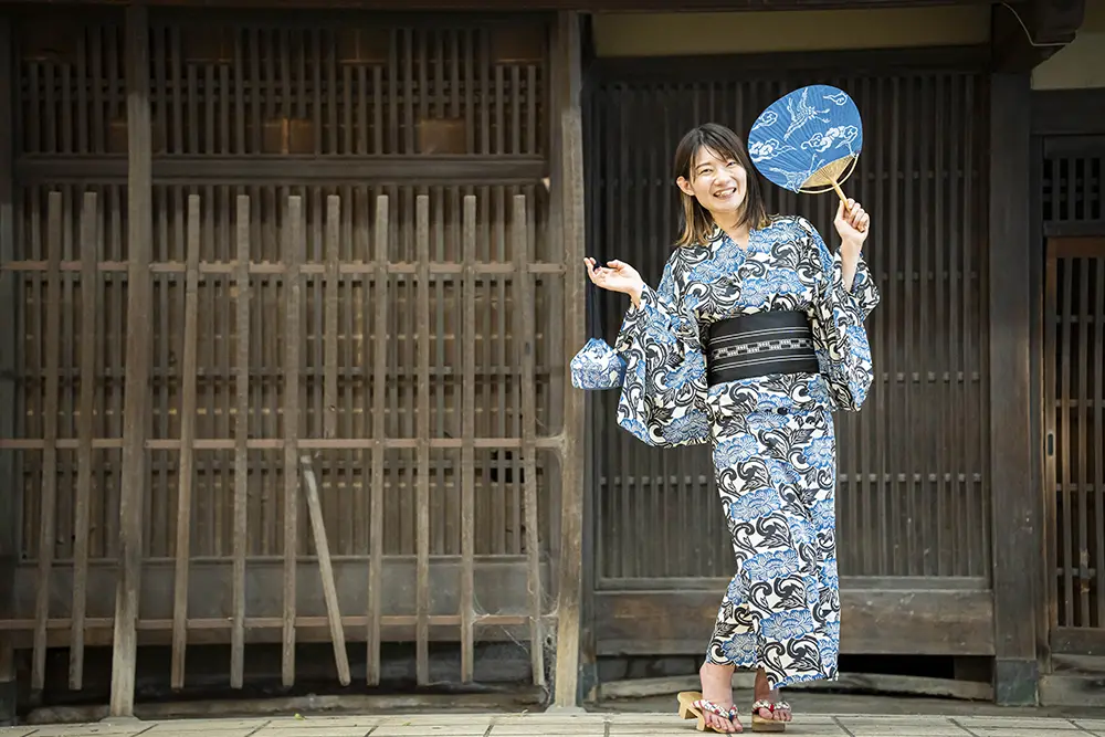 河内木綿の浴衣