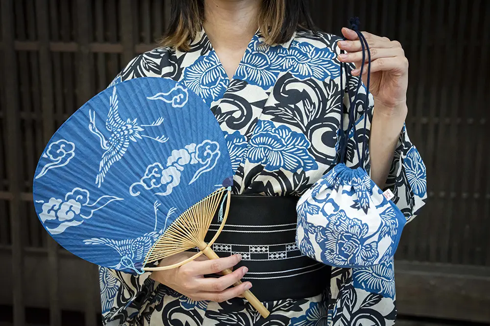 河内木綿の浴衣
