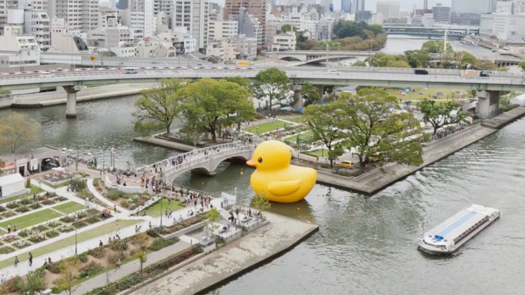 中之島公園のラバーダック