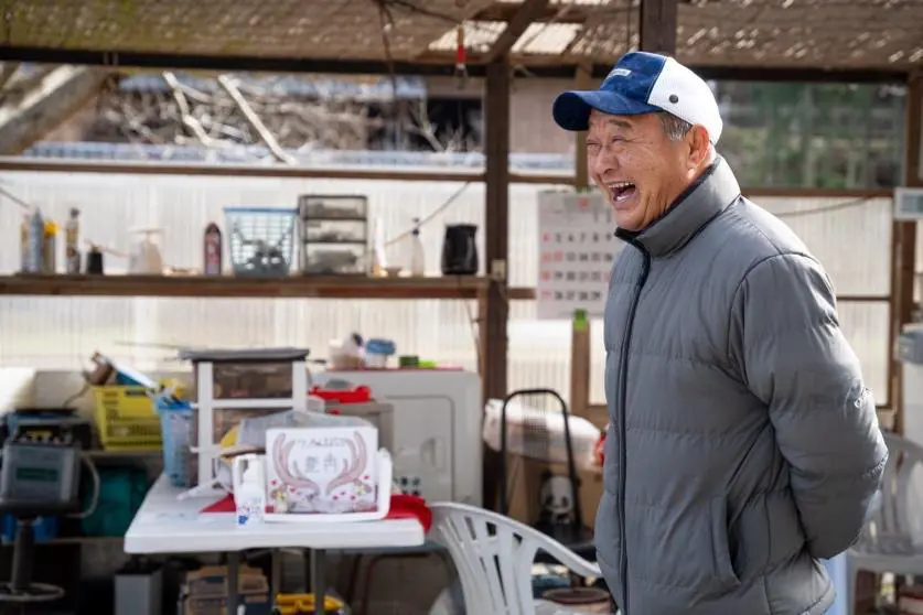 「山空海温泉」の管理人を務める奥野正幸さん