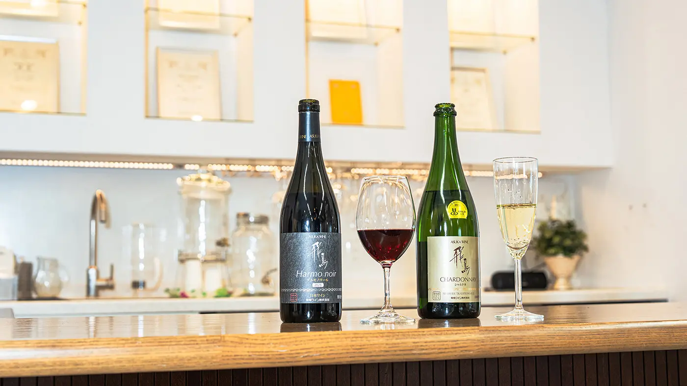 市内のワイナリーではこだわりのワインが造られています。