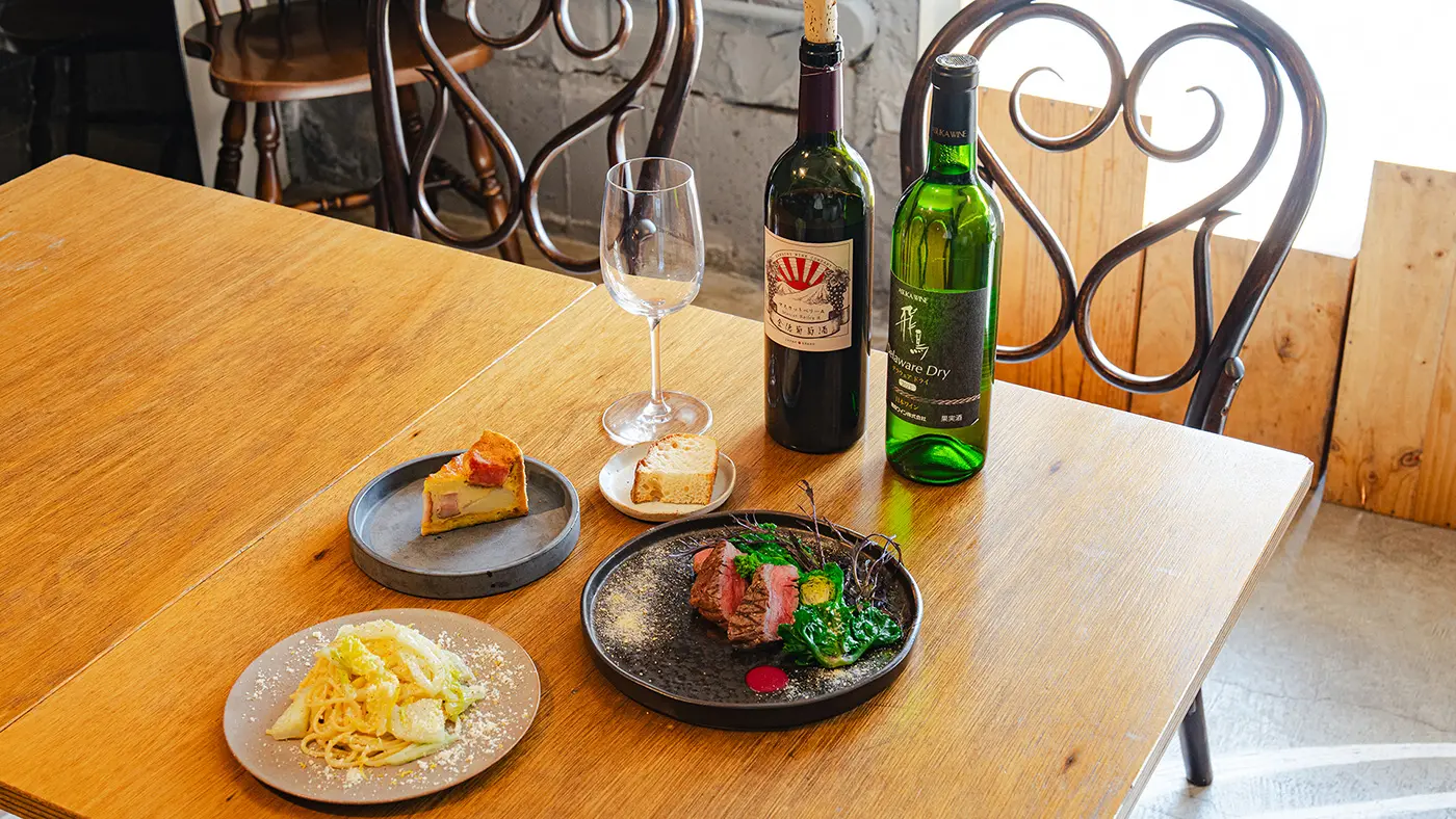 取材時は、夜のコース料理の一部を用意してもらいました