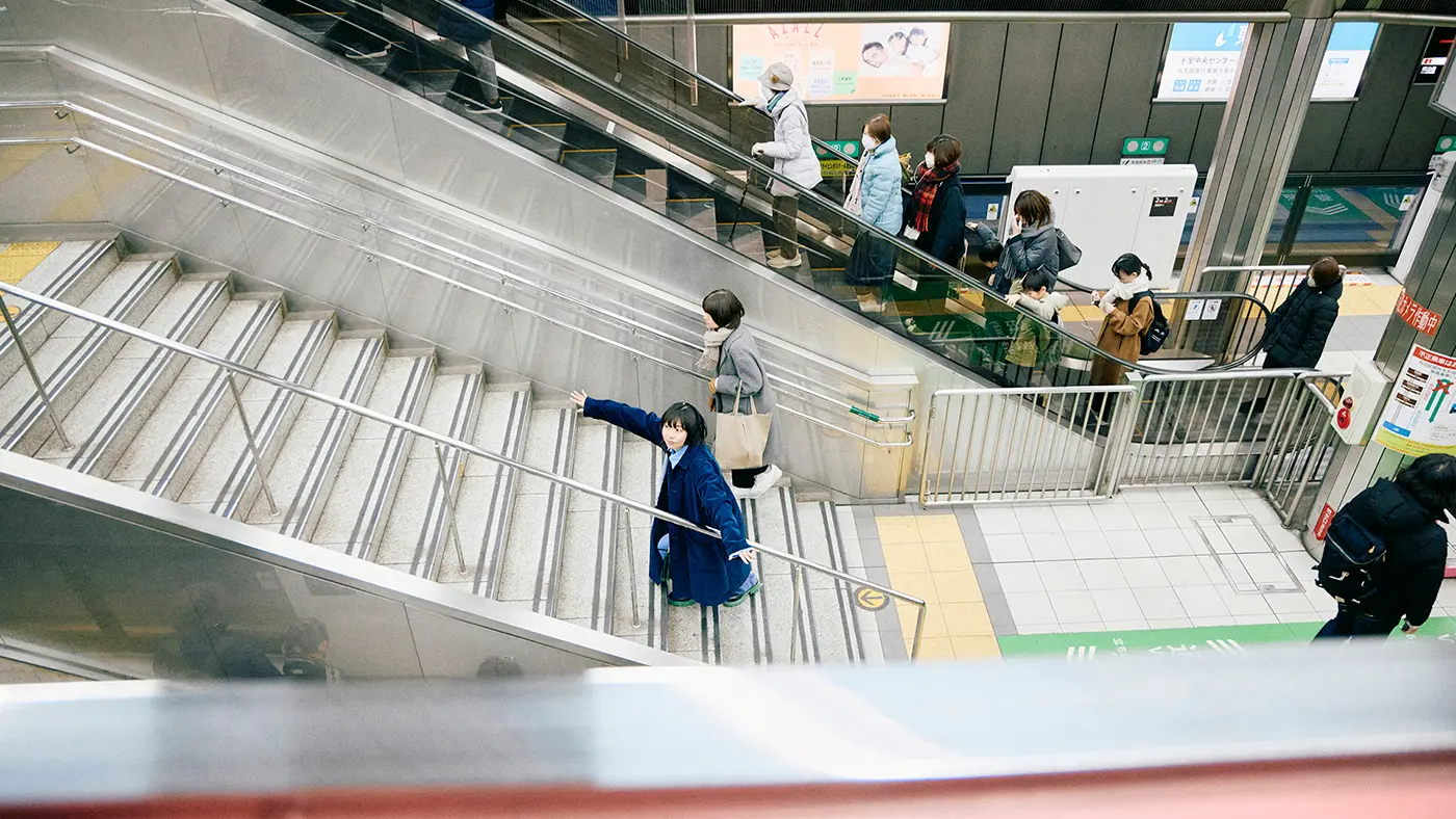 千里中央駅に着いたところ。