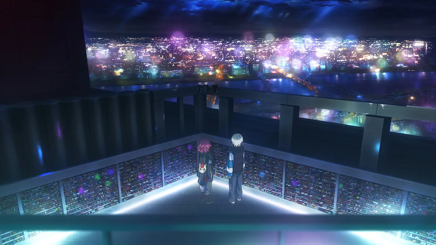 ©2024 PL!NM／璃奈ちゃんとミアのシーンでは夜景も印象的です。