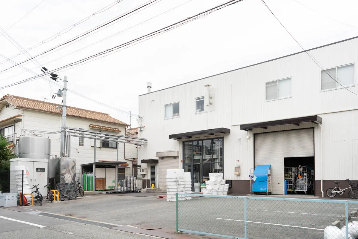 The exterior of the brewery
