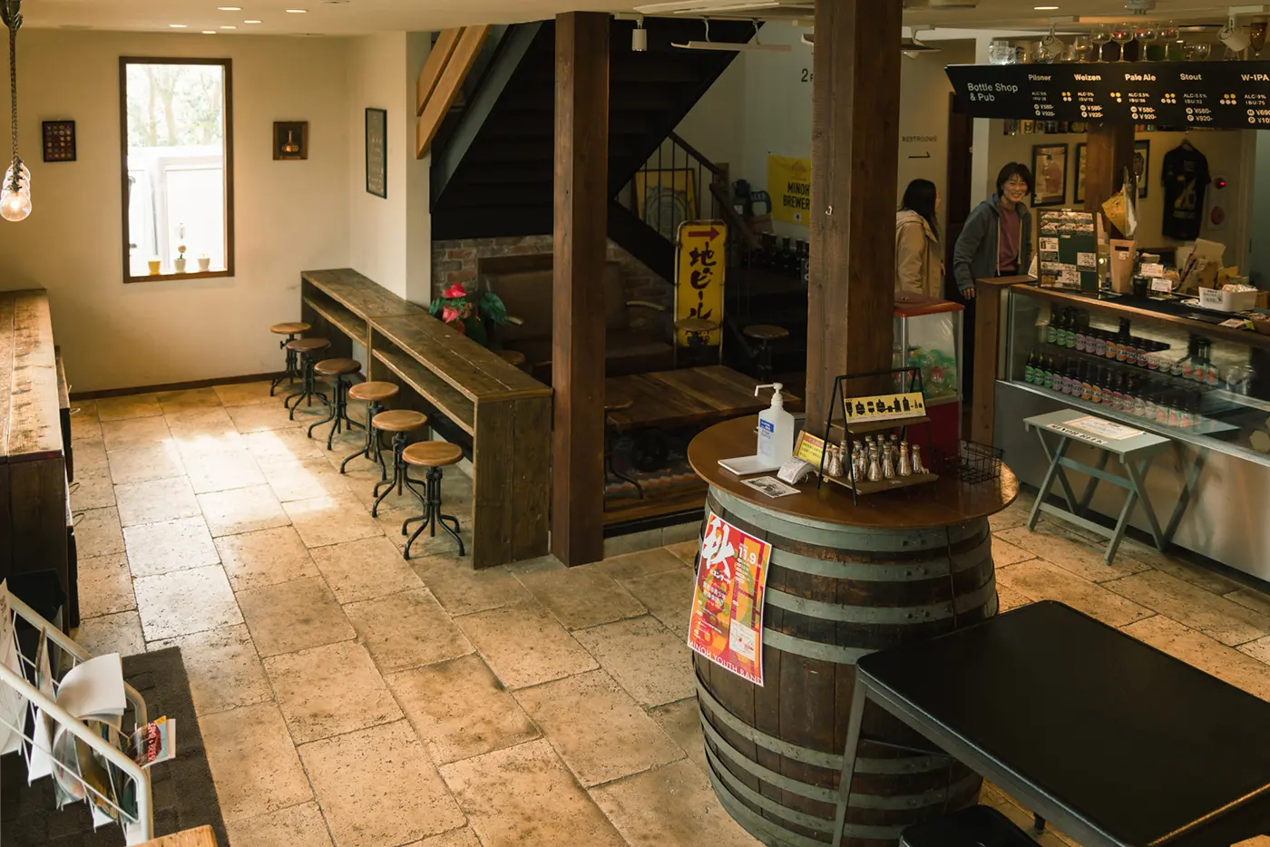 The interior of MINOH BEER WAREHOUSE