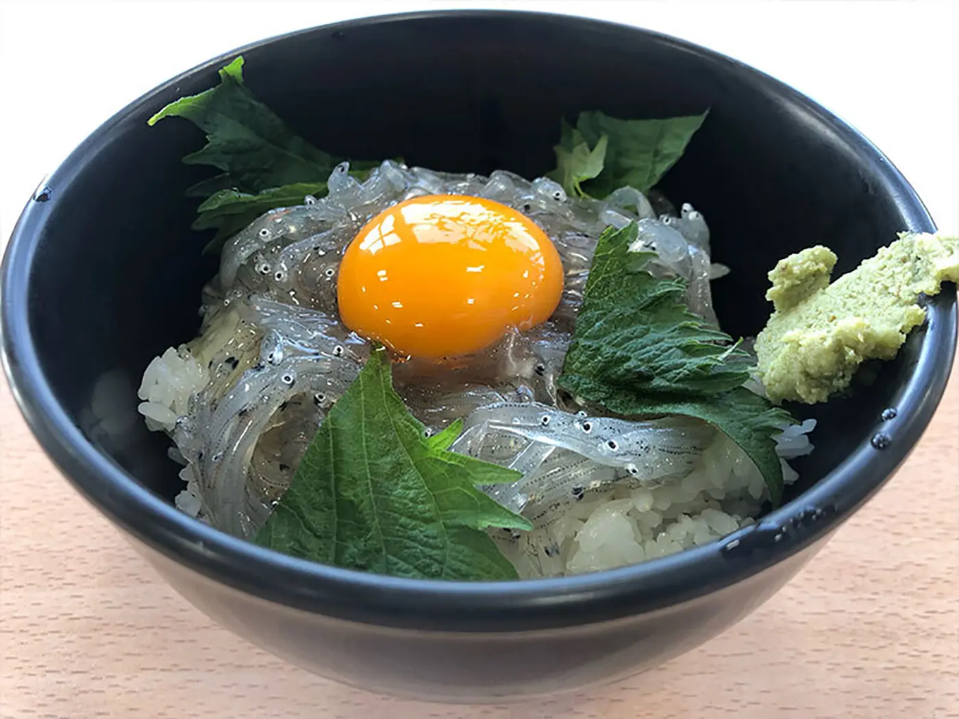 Raw whitebait bowl