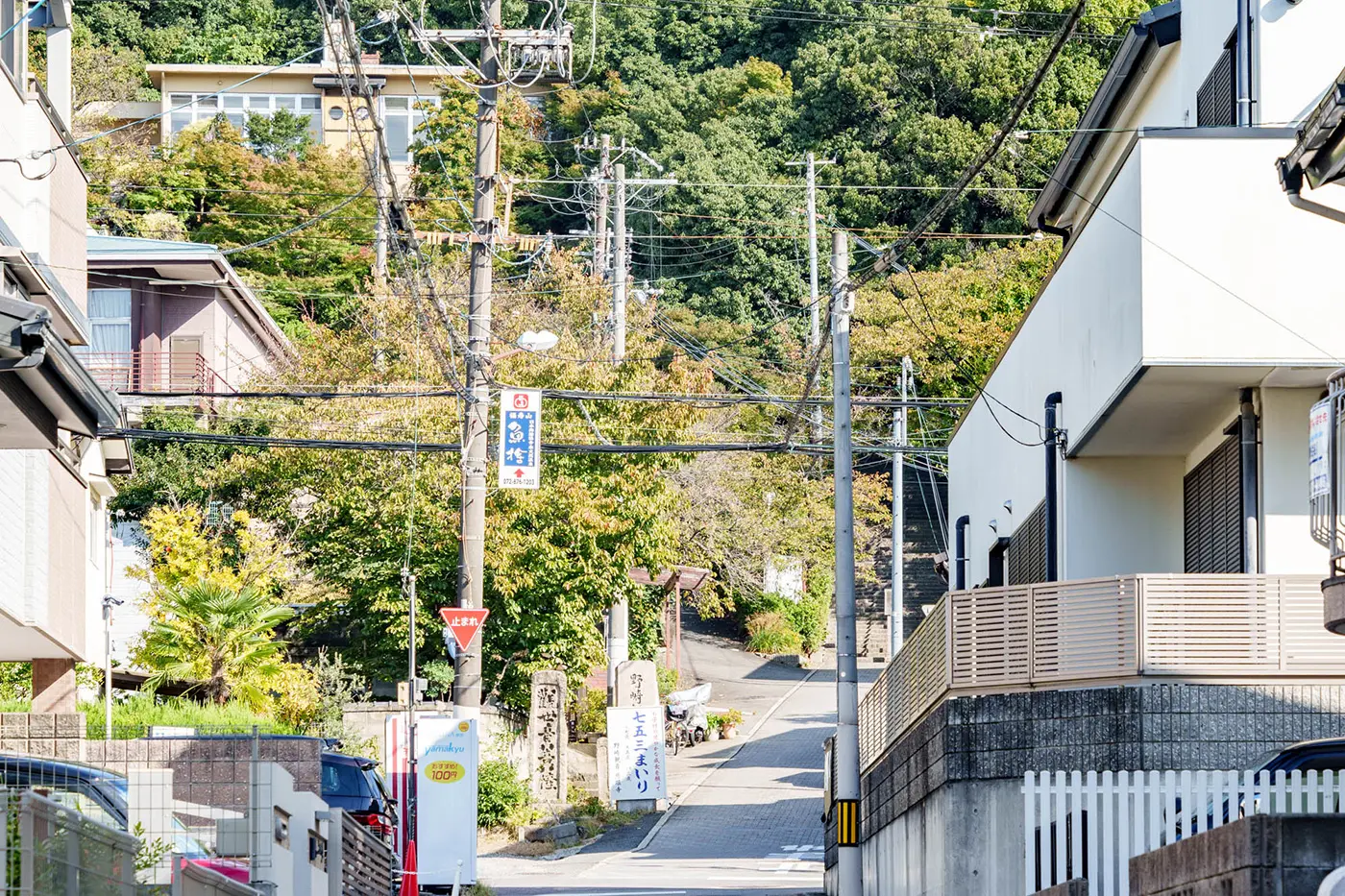 The slope leading to Nozaki Kannon