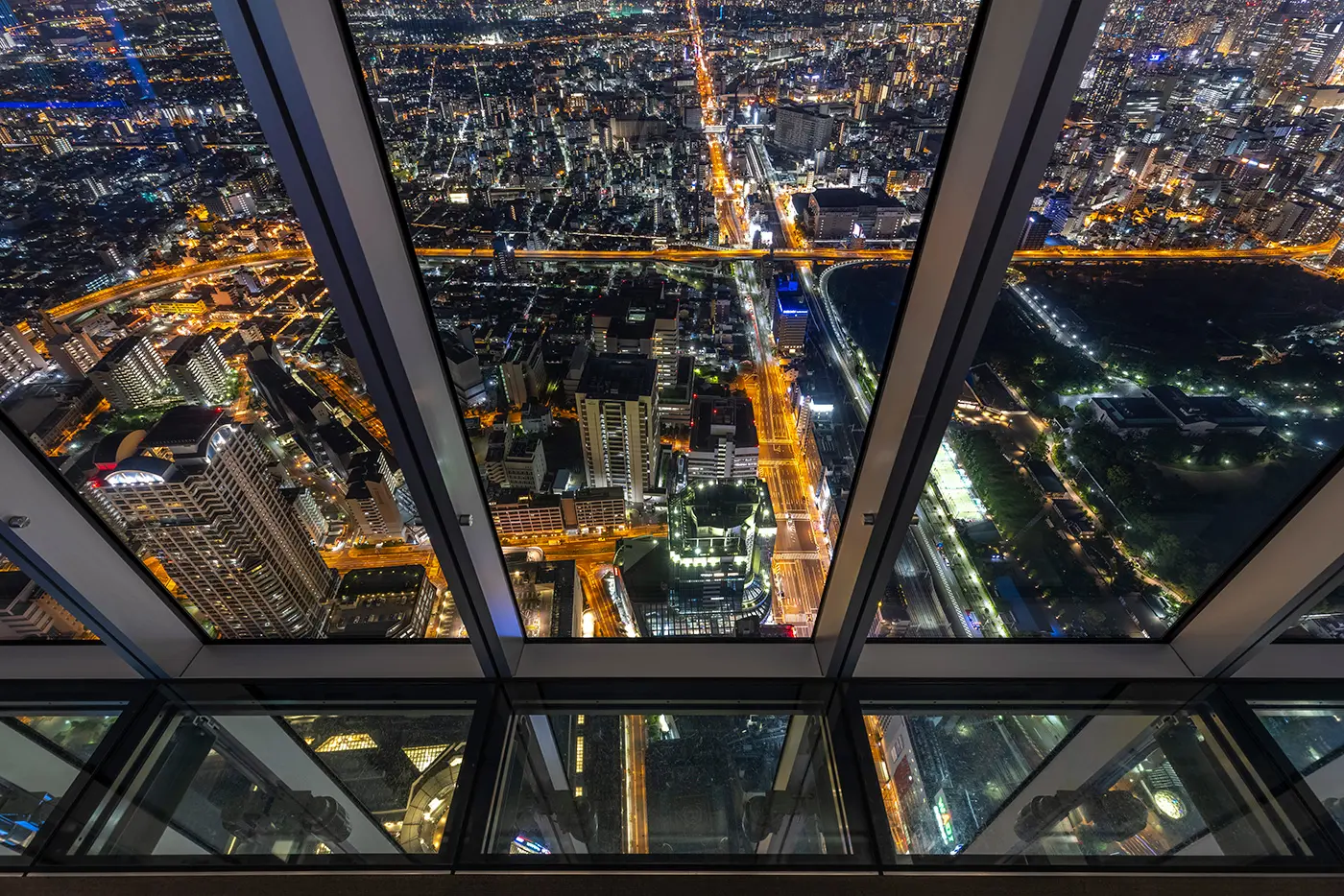 大阪全域の夜景