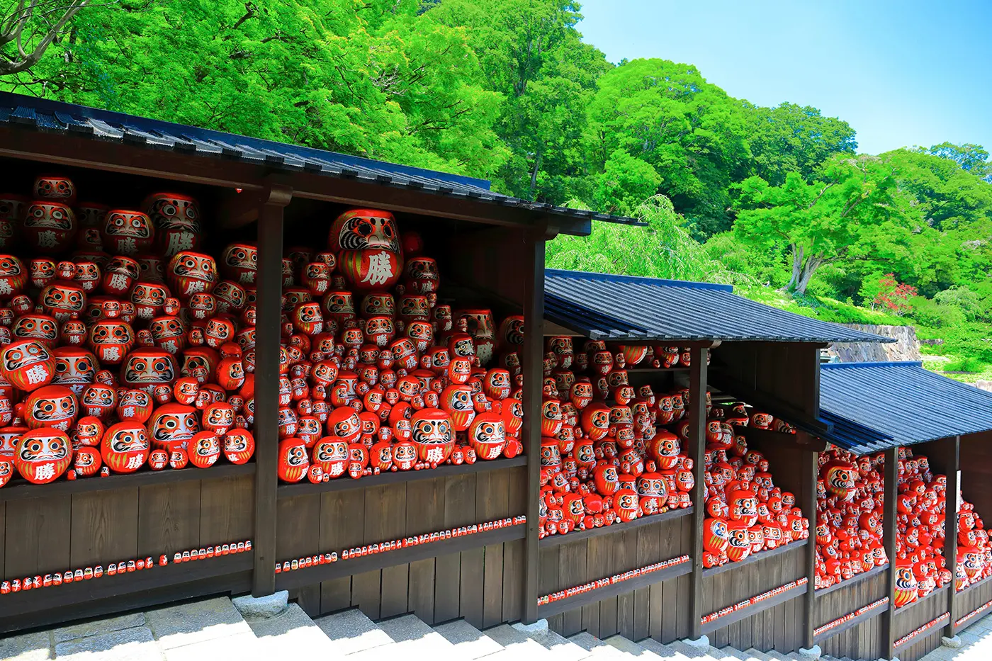 勝尾寺,即贏得達摩娃娃比賽的寺廟。