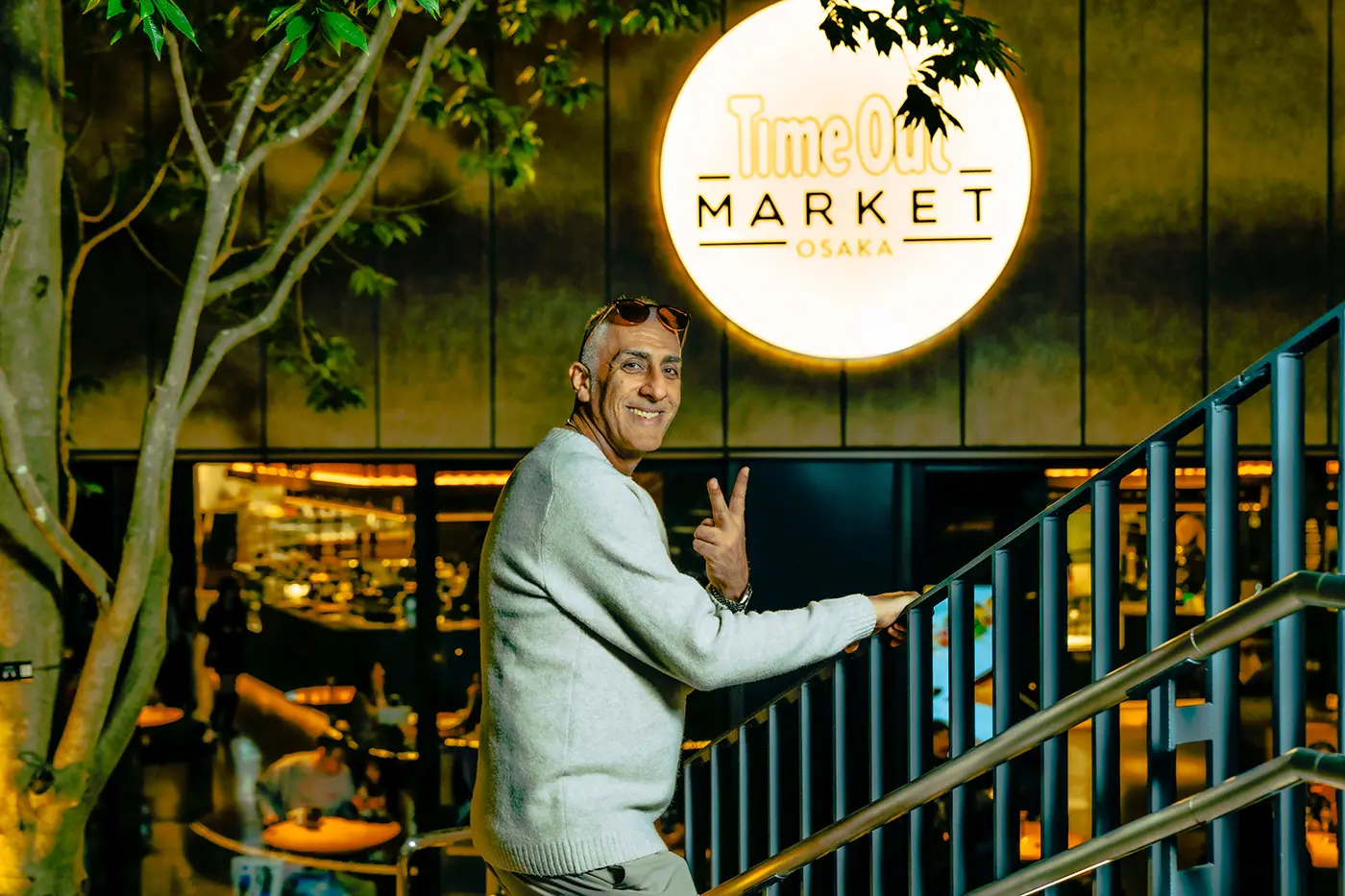 我參觀的第一個地方是“Time Out Market Osaka”，它於 2025 年開業。