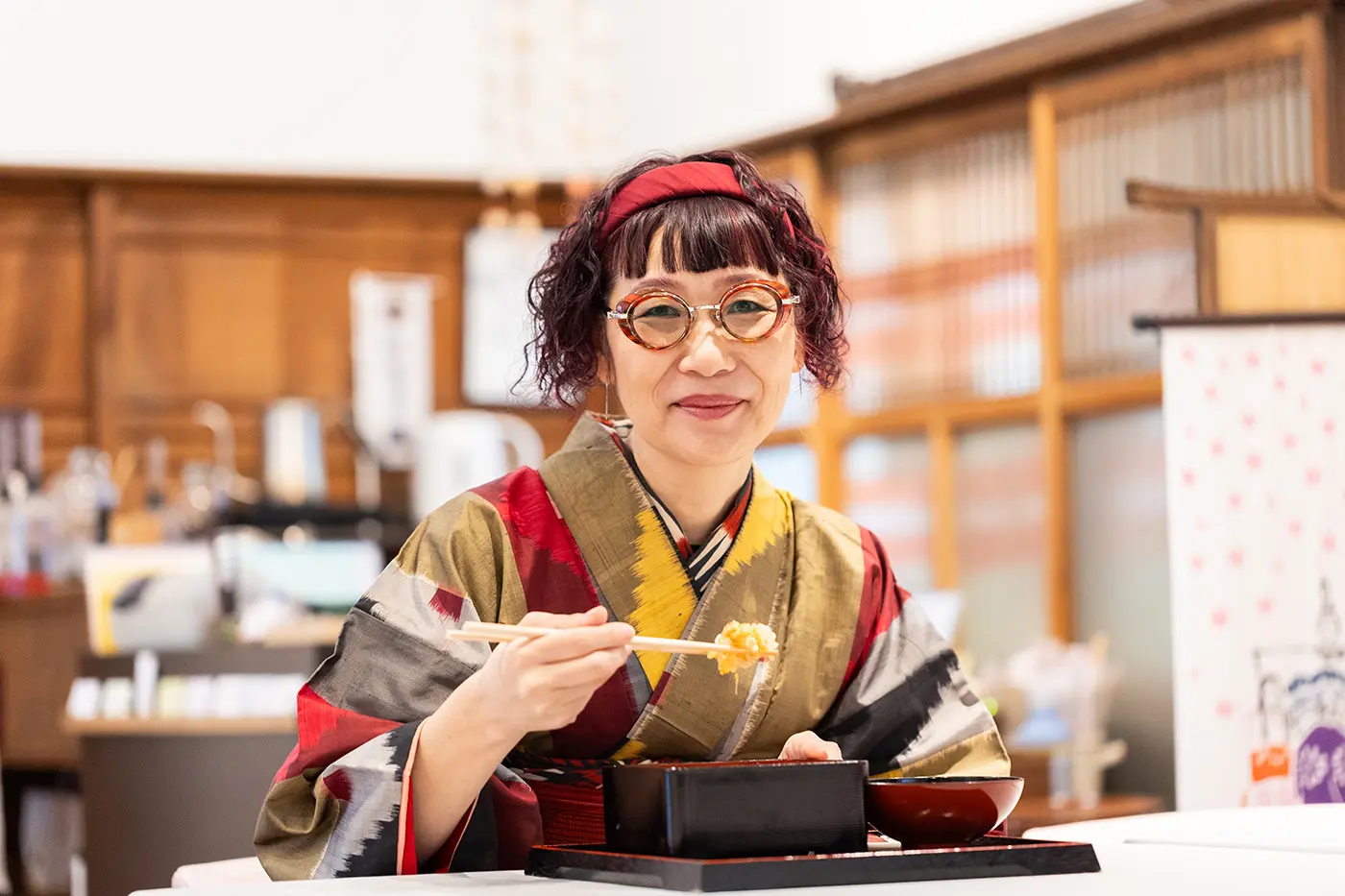 牛玉のお重箱をいただく